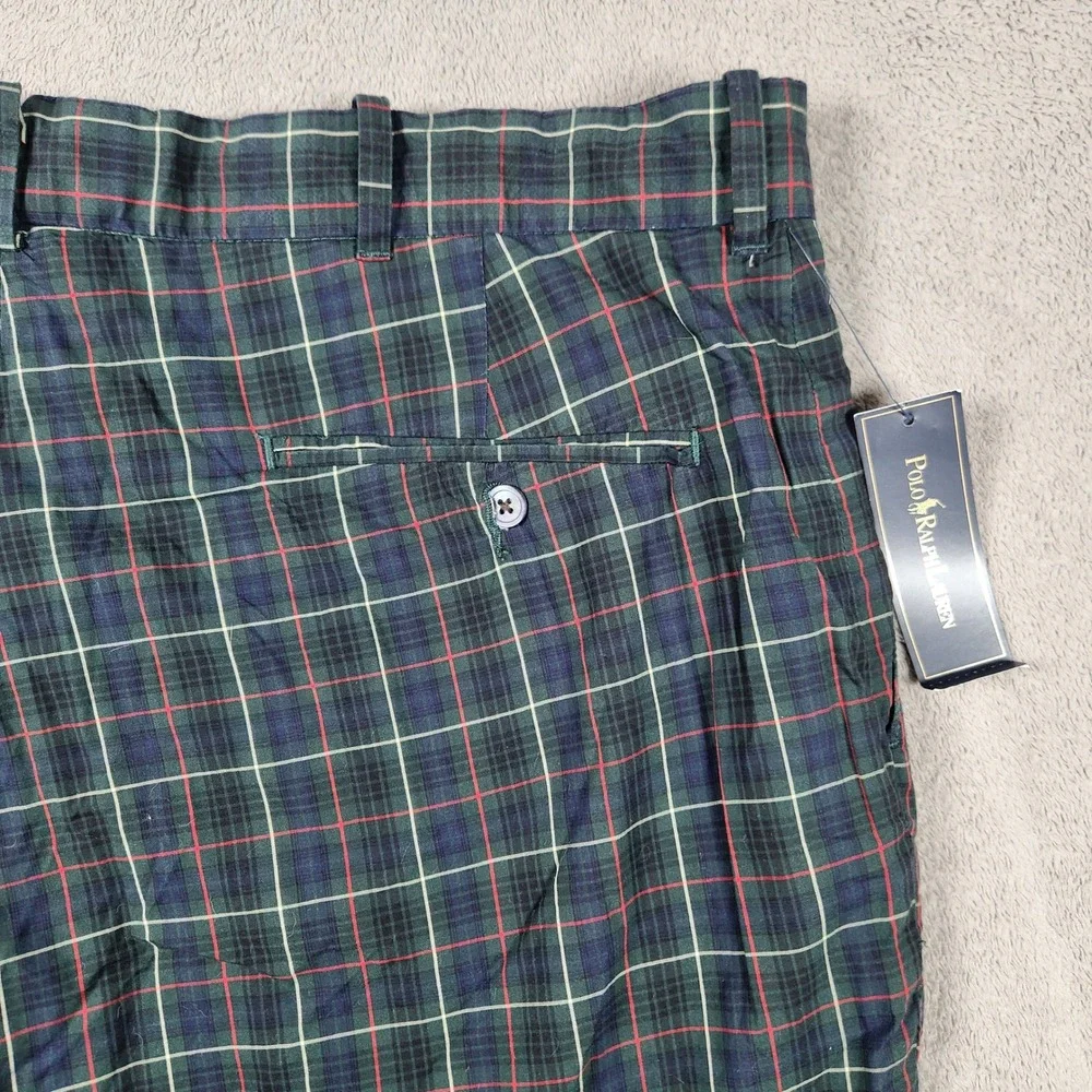 Polo Ralph Lauren Bleecker Cotton Shorts Mens Size 38 MacKenzie Tartan Plaid NWT